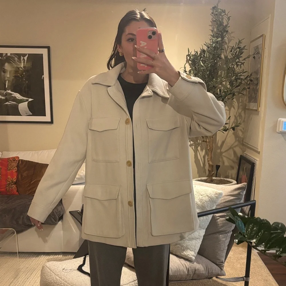 Cream Shacket - Picture 3 of 7